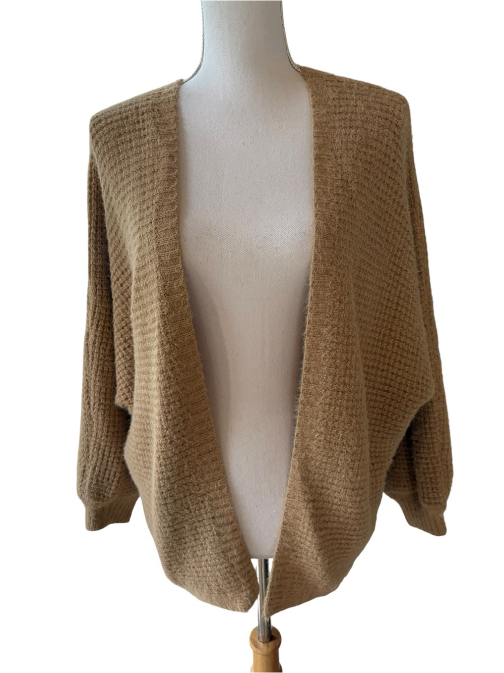 Chicwish Tan Oversized Open Cardigan Sweater.  Size XS/S